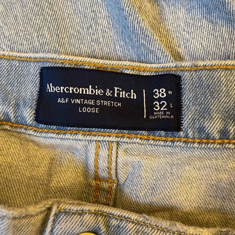 Abercrombie Fitch Carpenter Jeans Men’s 38x32 Light Wash Loose Baggy Vintage